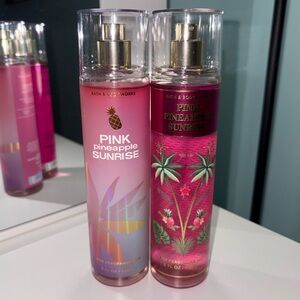 2 Bath and Body Works Pink Pineapple Sunrise Sprays